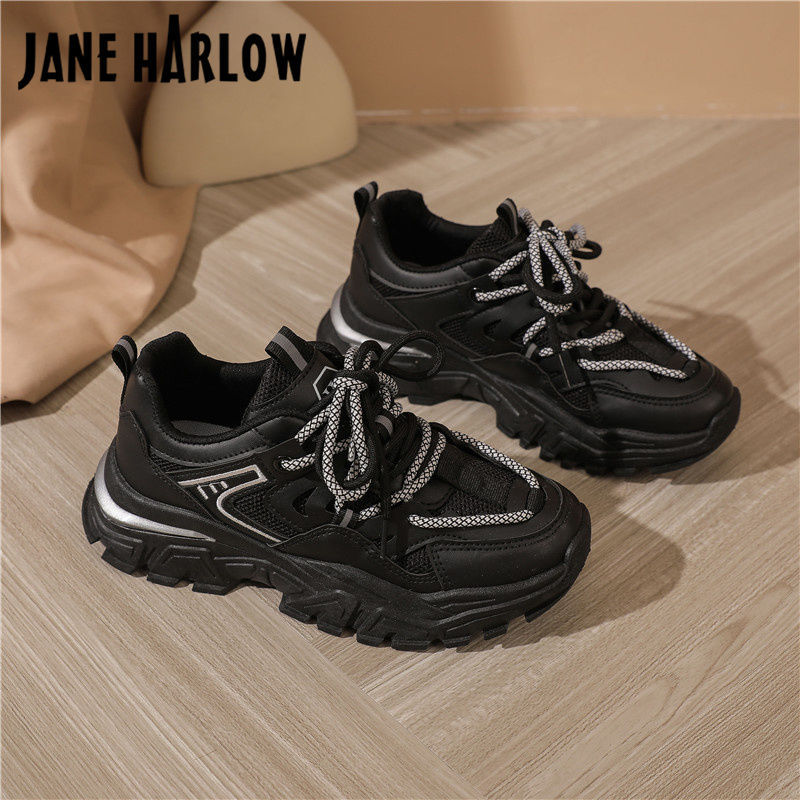 JANEHARLOW老爹鞋子女学生ins百搭2023新款韩版休闲跑步运动鞋
