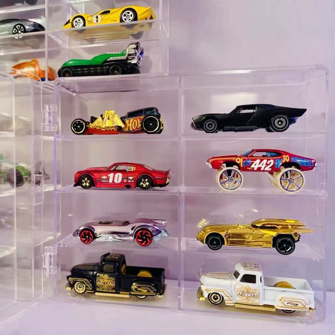 玩具车模展示盒透明模型收纳架多美卡收纳盒收纳架小汽车展示可叠