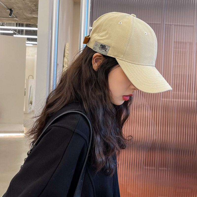 Ins hat female Korean version trendy solid color Japanese baseball cap female summer all-match student simple cap