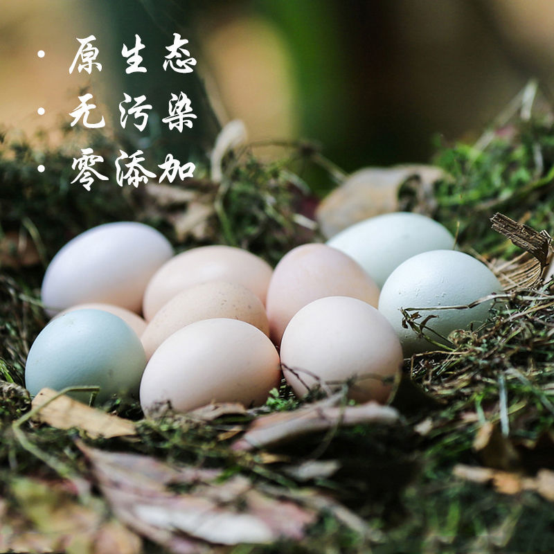 88799-农家散养土鸡蛋10枚新鲜正宗草鸡蛋笨柴生鸡蛋孕妇月子蛋整箱包邮-详情图