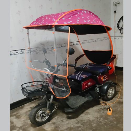 代步三轮车雨棚蓬挡风罩遮阳伞防晒雨棚加厚老年人小三轮车雨棚蓬【2