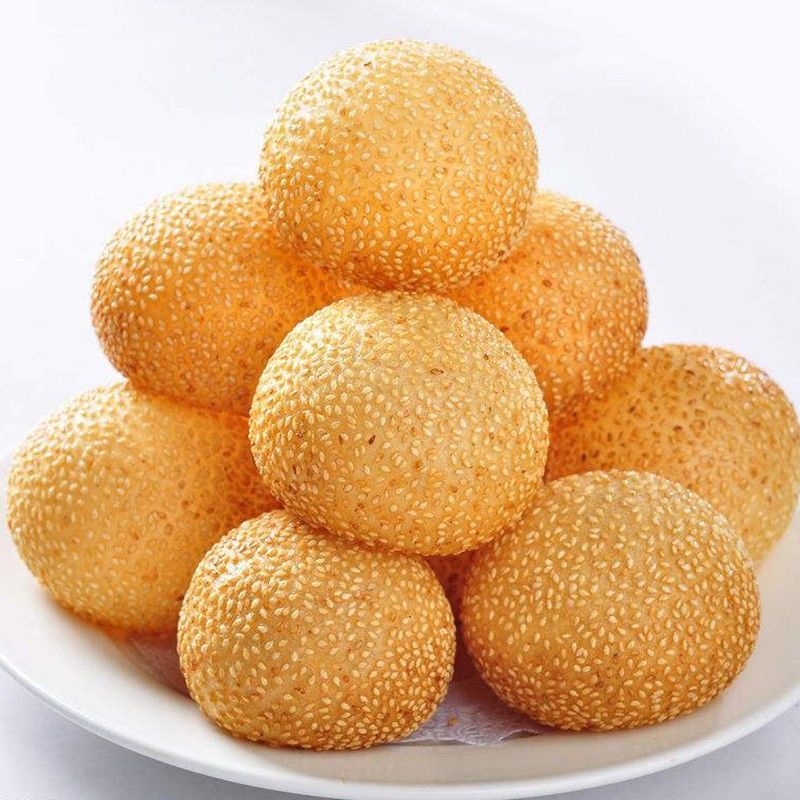 幸福大芝麻团芝麻丸子豆沙馅芝麻球油炸半成品