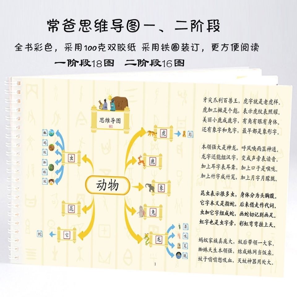 字源 思维导图一 二阶段,提高孩子的认识