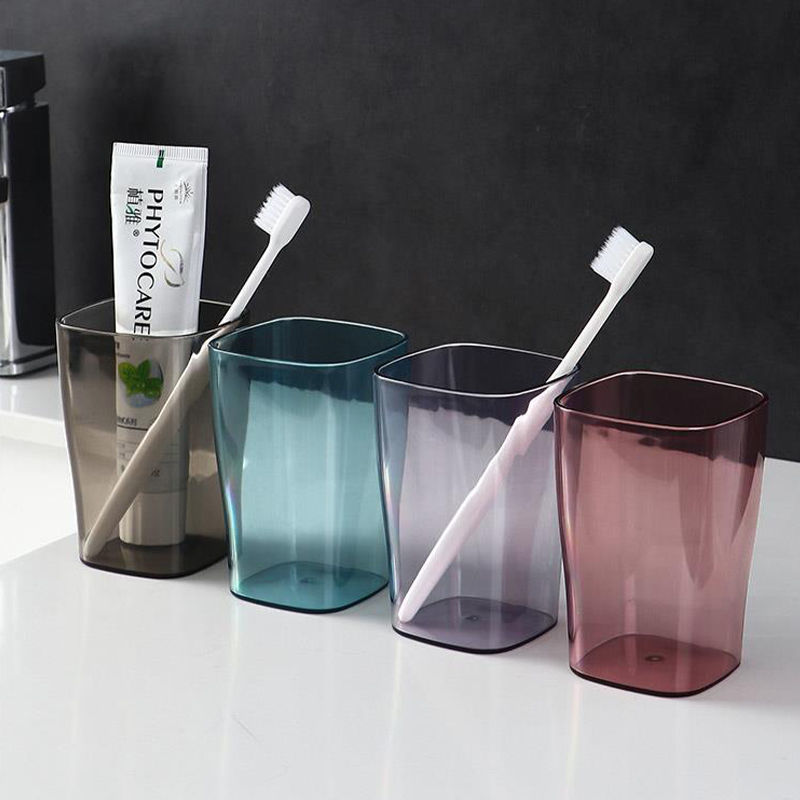 北欧透明漱口杯学生宿舍家用便携塑料儿童牙刷缸情侣简约刷牙杯子