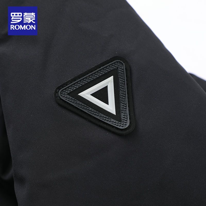 106018-罗蒙羽绒服男2021新款加厚保暖白鸭绒冬季外套中长款商务男装上衣-详情图