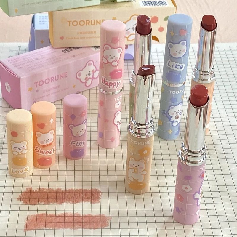 toorune肽潤潤唇膏女保濕滋潤補水去死皮淡化唇紋有色唇膏口紅