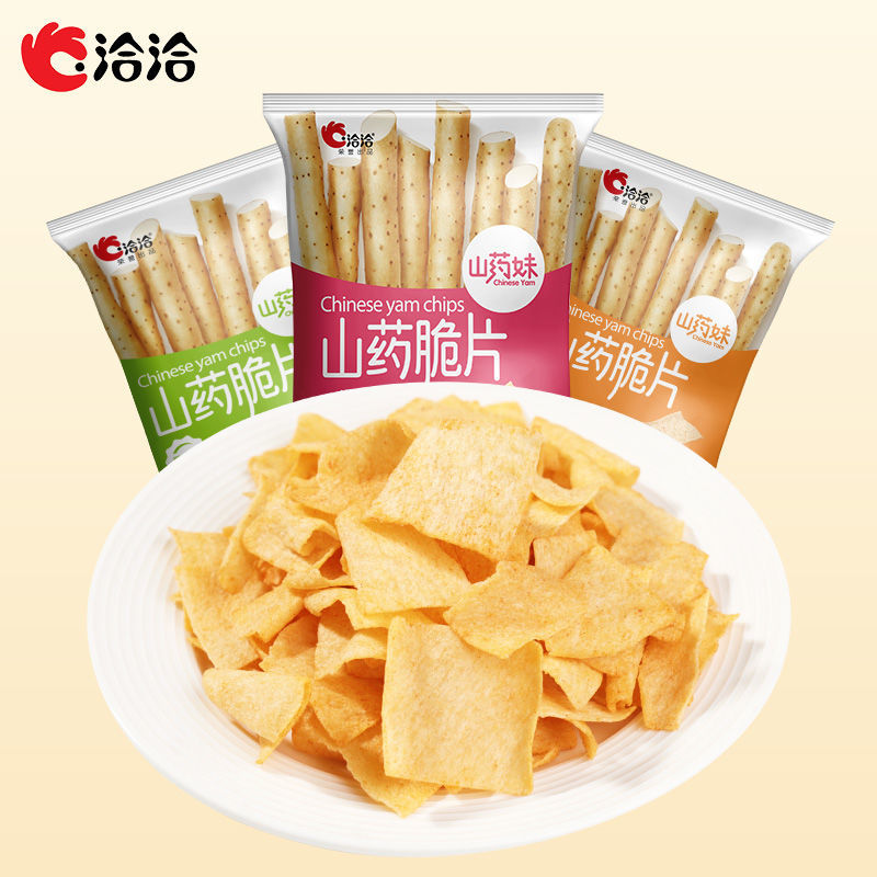106047-洽洽山药脆片40g*5袋番茄葱香烧烤恰恰坚果零食网红健康零食休闲-详情图