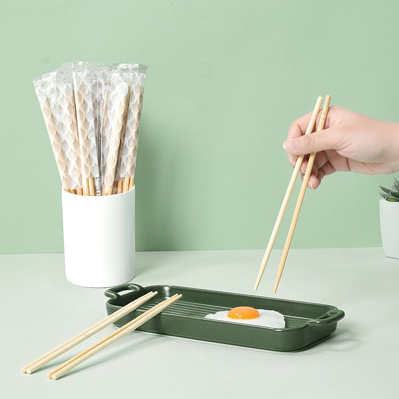 Latt liv disposable bamboo chopsticks 100 pairs of independent packaging household camping fast food