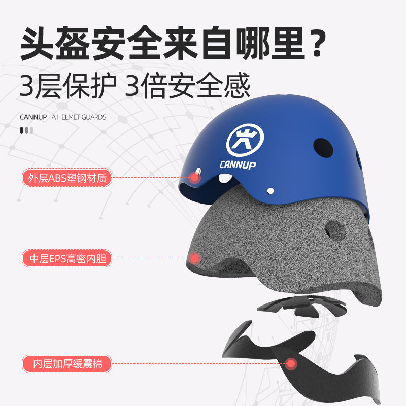 儿童滑板轮滑护具全套装备自行车头盔帽子平衡车护膝运动装备防摔