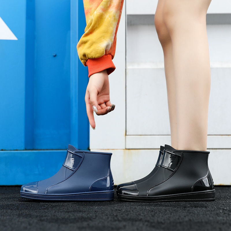 新款大码雨鞋女防滑防水成人加绒保暖胶鞋低帮雨靴冬季短筒水鞋女