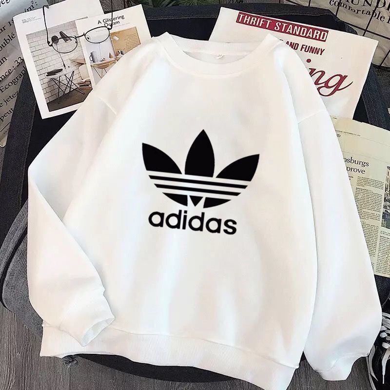 春季新款三叶草潮牌情侣卫衣男女款运动百搭圆领休闲宽松套头卫衣