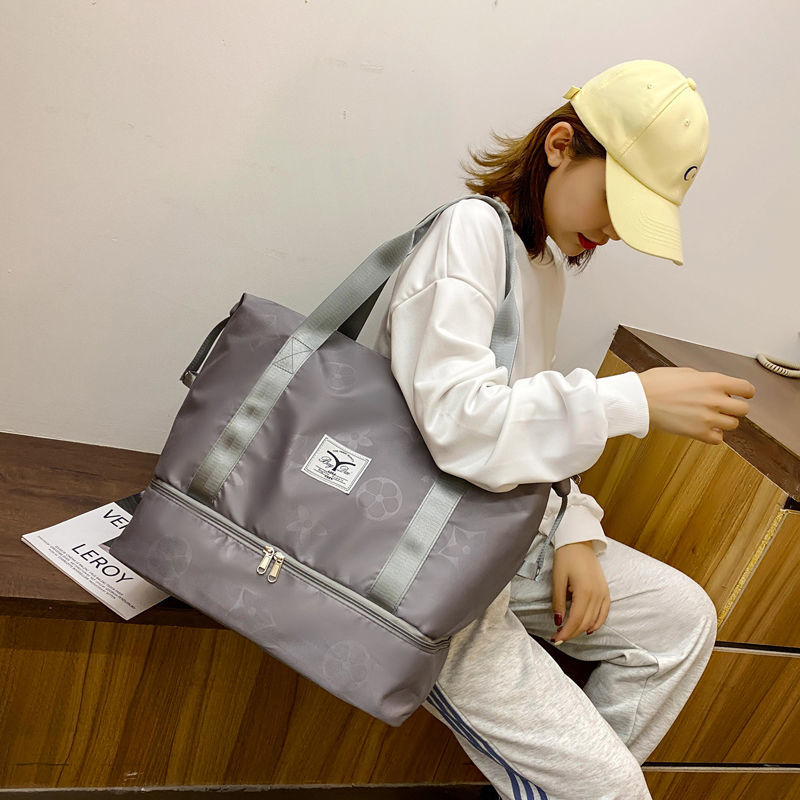 旅行包女短途手提轻便防水行李包大容量单肩旅游待产包收纳行李袋
