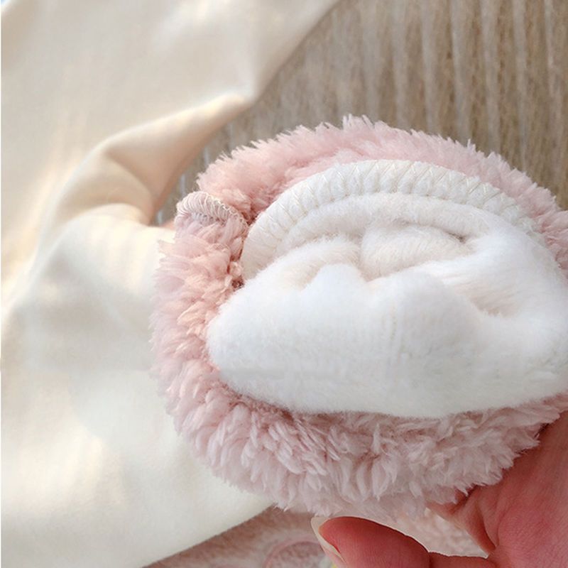 婴童可爱羊羔毛中小童小熊套装2021秋冬装加绒男女宝宝加厚两件套