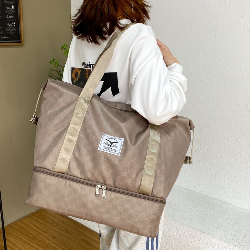 短途旅行包女大容量待产包收纳轻便旅游行李袋手提出差单肩健身包