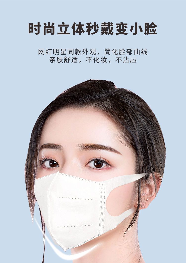 台灣爆款 口罩3d立體黑白色顯臉小女性男潮款口耳罩不勒耳高顏值 Yahoo奇摩拍賣