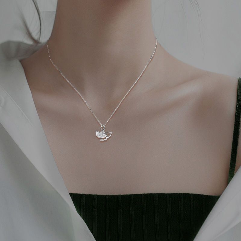 Necklace women's summer sterling silver fairy spirit all-match does not fade light luxury niche 2021 new simple design clavicle chain