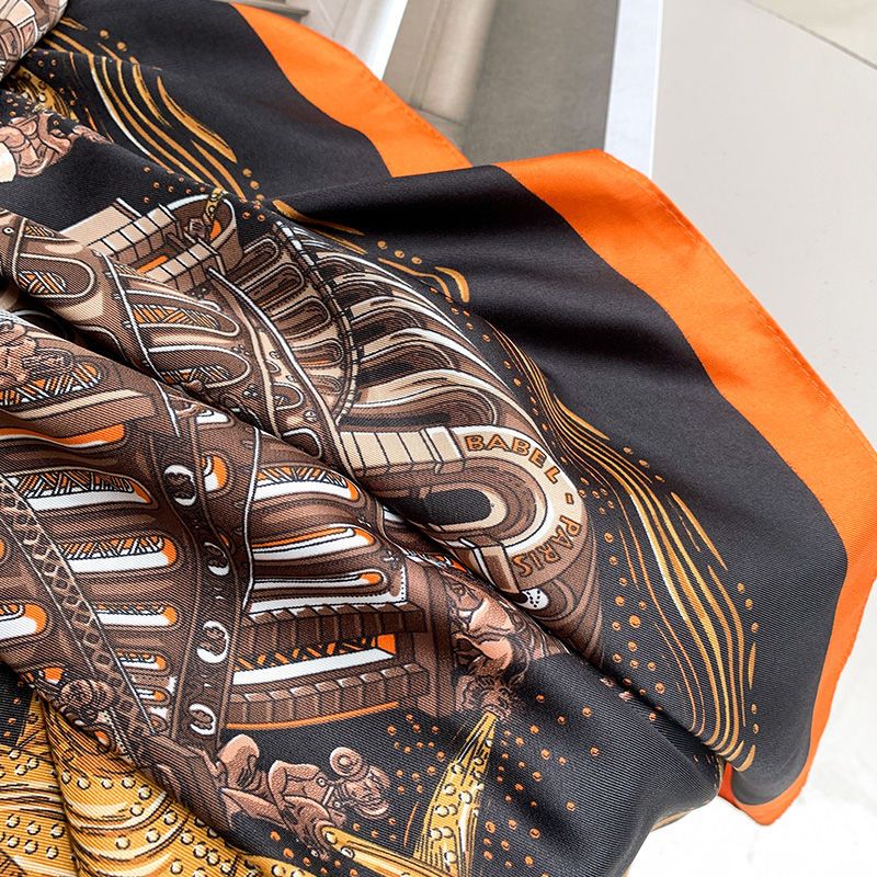 90 square scarves, women's scarves, small square scarves, spring and autumn styles, westernized fashion, versatile_voghion.com