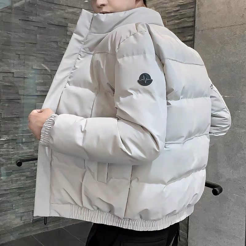 Baumwolljacke Herren Herbst- und Winterjacke 2023 neuer Plüschtrend verdickte Daunen-Baumwolljacke Arbeitskleidung Baumwolle_voghion.com