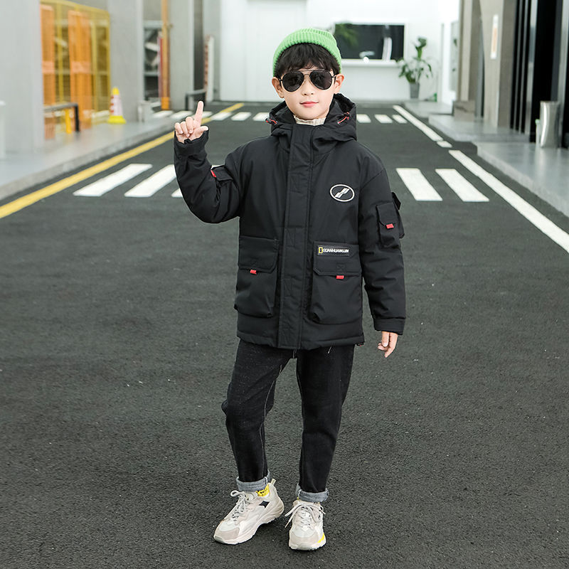 106124-男童棉衣加厚保暖棉服2021新款儿童冬装中大童外套青少年韩版棉袄-详情图