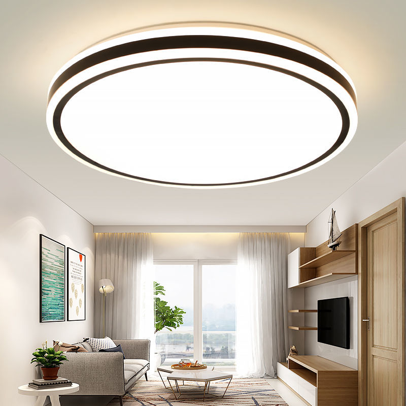 LED吸顶灯长方形客厅灯具简约现代新款圆形卧室灯具过道阳台灯饰