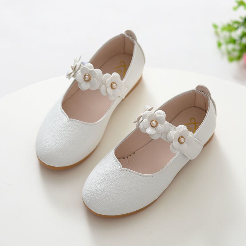 Girls leather shoes princess shoes spring and autumn 2021 new soft bottom children's single shoes Korean version little girl student performance shoes trend