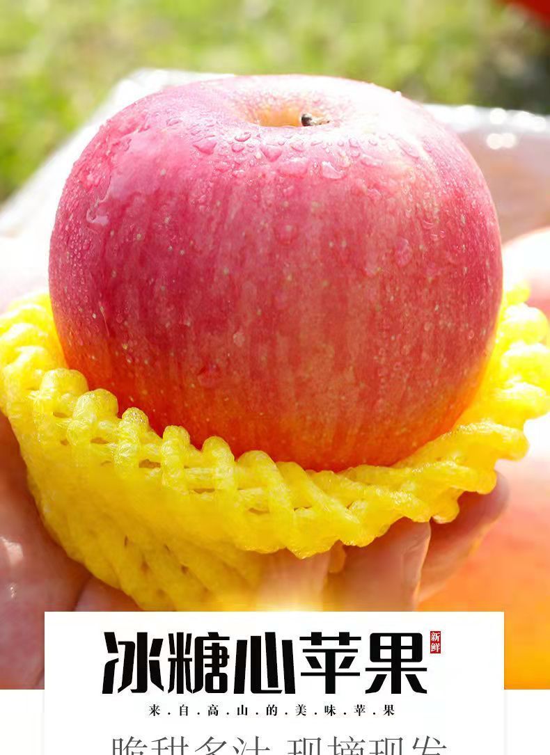 丑苹果冰糖心当季新鲜红富士苹果脆甜水果2/5/10斤整箱批发价