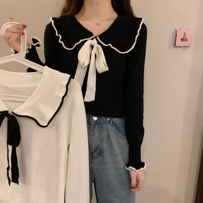 針織衫毛衣女年新款大碼胖妹妹mm春秋顯瘦百搭外穿長袖上衣服