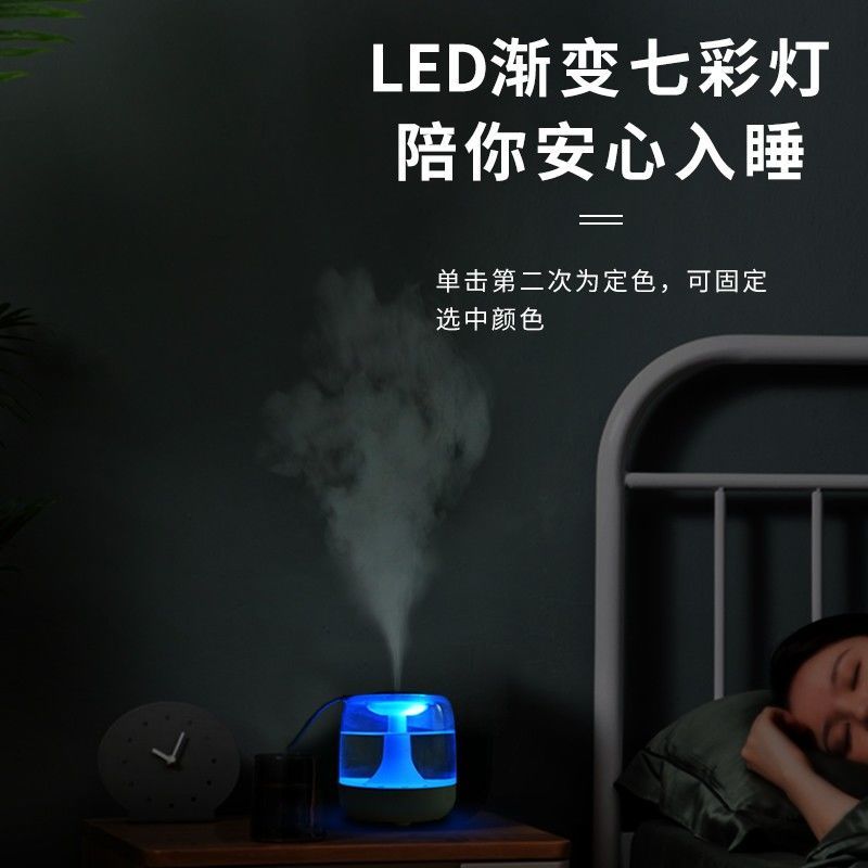 加湿器家用静音小型大喷雾容量空调卧室内空气加湿香薰机