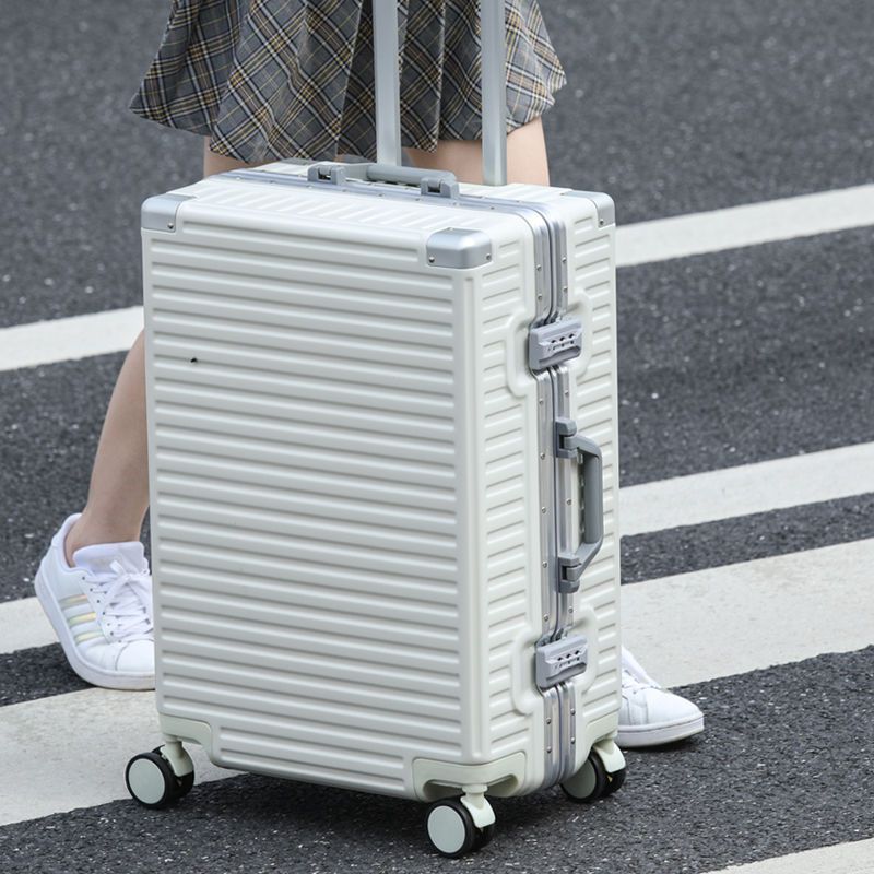 高颜值新款铝框行李箱女日系小20寸网红时尚拉杆旅行密码箱男