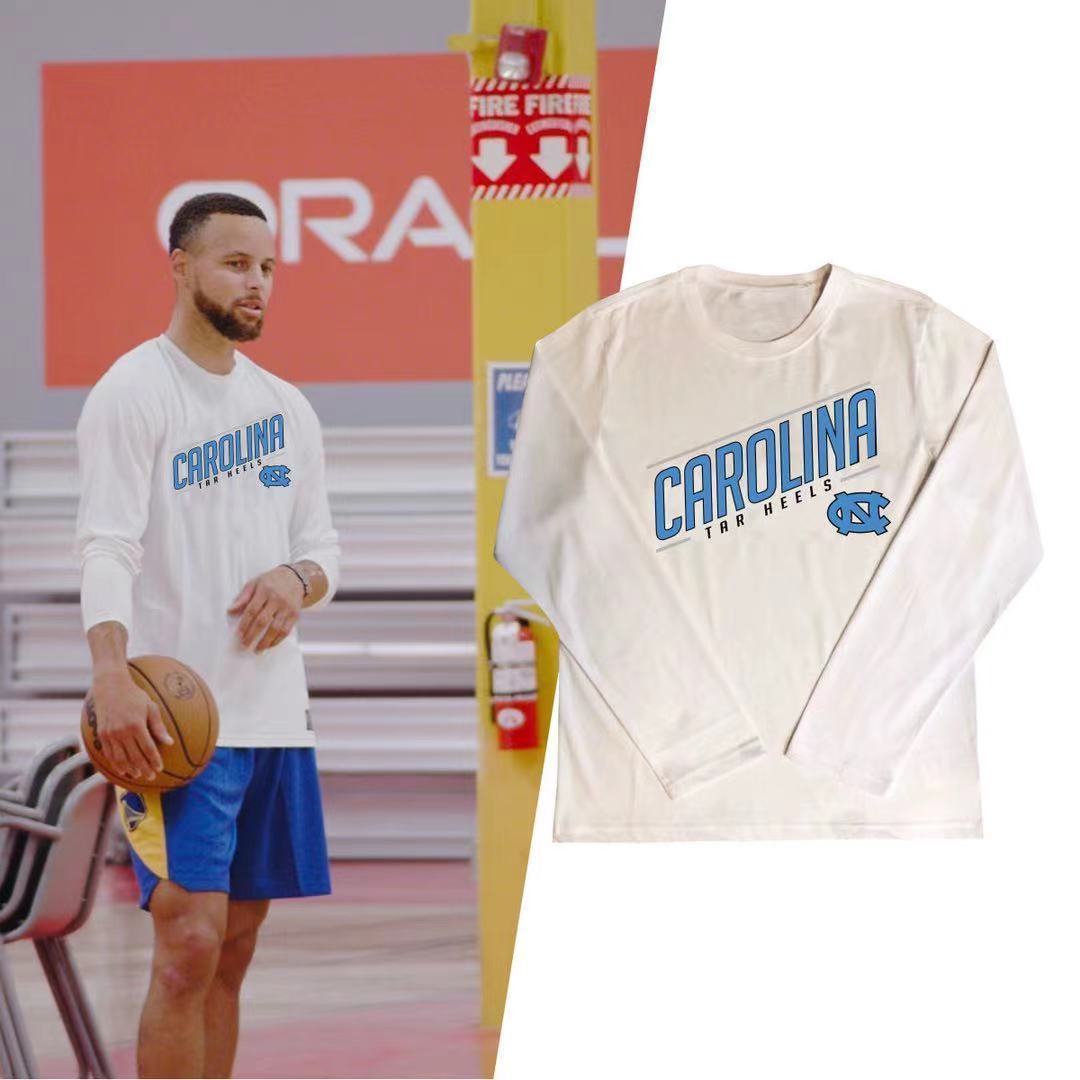 Basketball long-sleeved North Carolina Duke quick-drying T-shirt men's quick-drying breathable Curry Irving American sports shooting training suit
