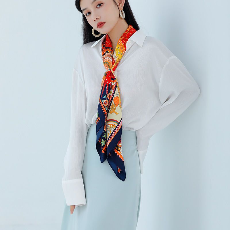 Printed fashion high-end scarf for women with double-sided anti silk versatile shawl for spring and autumn warmth and_voghion.com