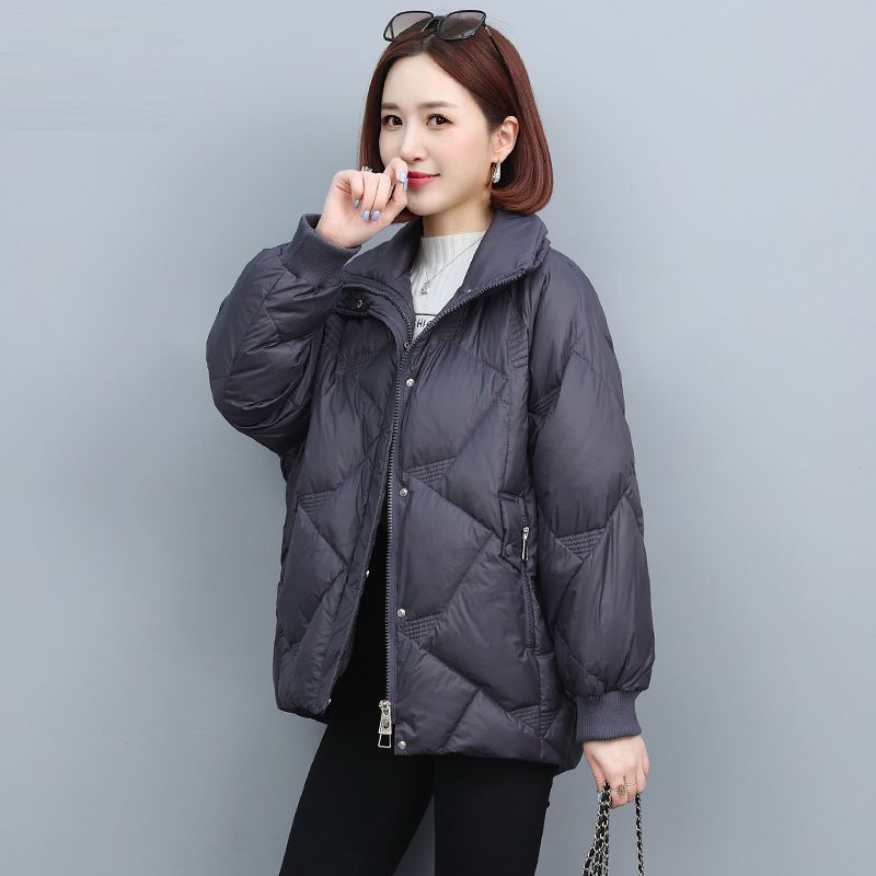 短款羽绒棉服女冬季2021新款韩版宽松保暖加厚洋气妈妈装外套女潮