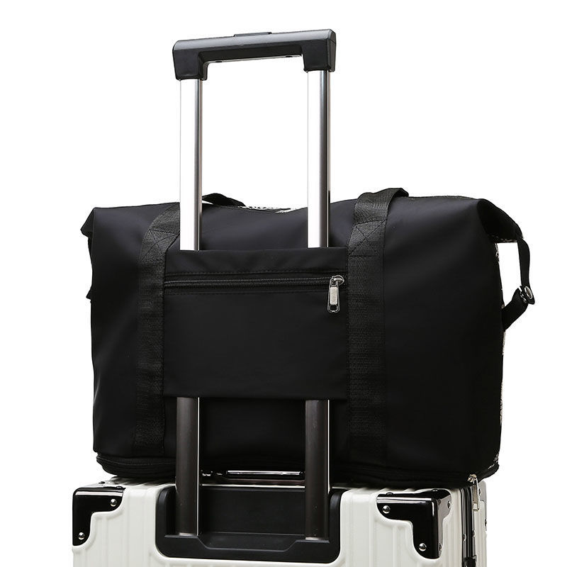 米芝妮大容量旅行包女可折叠行李待产包收纳袋便携手提短途拉杆包