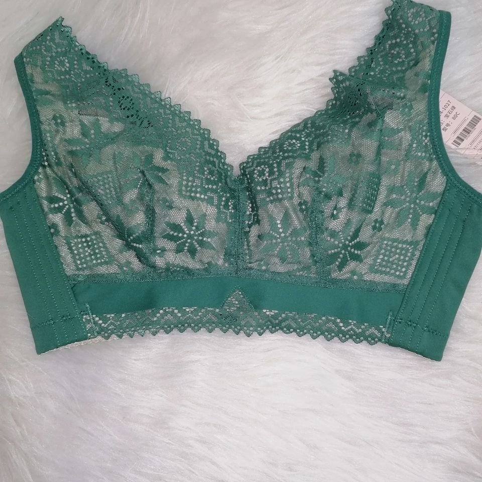 新品傲雪棋正品无钢圈文胸c41027薄杯银纤维内衣大胸显小胸聚拢上【3