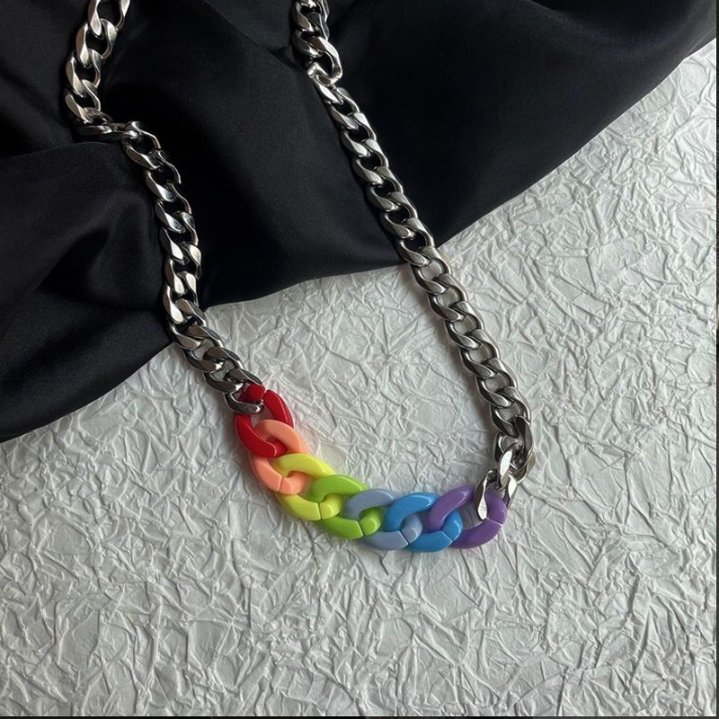 Can Be Used As Earrings, Trendy Necklaces, Niche Light Luxury Spliced Chains, Non-fading, Personalized Simple_voghion.com