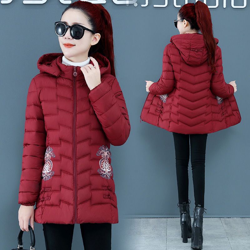 棉衣女短款韩版可脱卸帽修身棉服外套女冬季中老年女士新款棉袄潮