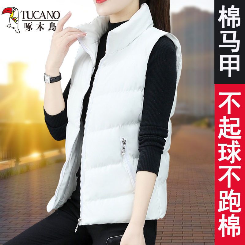 Woodpecker light and thin down vest women's short style 2023 new waistcoat vest liner women's winter vest jacket
