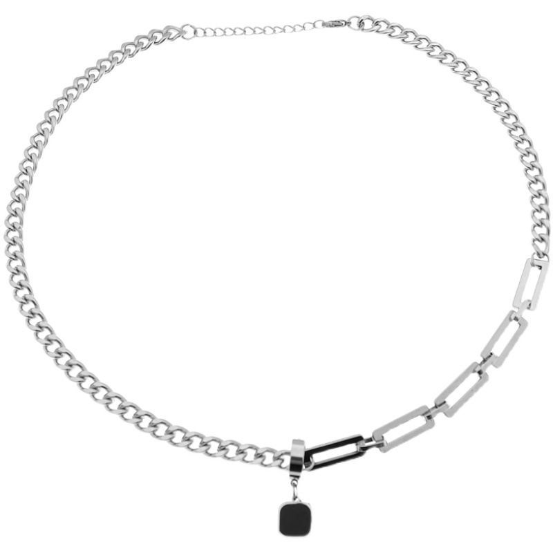Minimalist Men's Spliced Chain Necklace Trendy Personalized Style_voghion.com