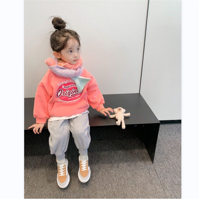 Girls hoodie  early spring autumn new Korean version of the tide thin foreign style baby girls and children on clothes