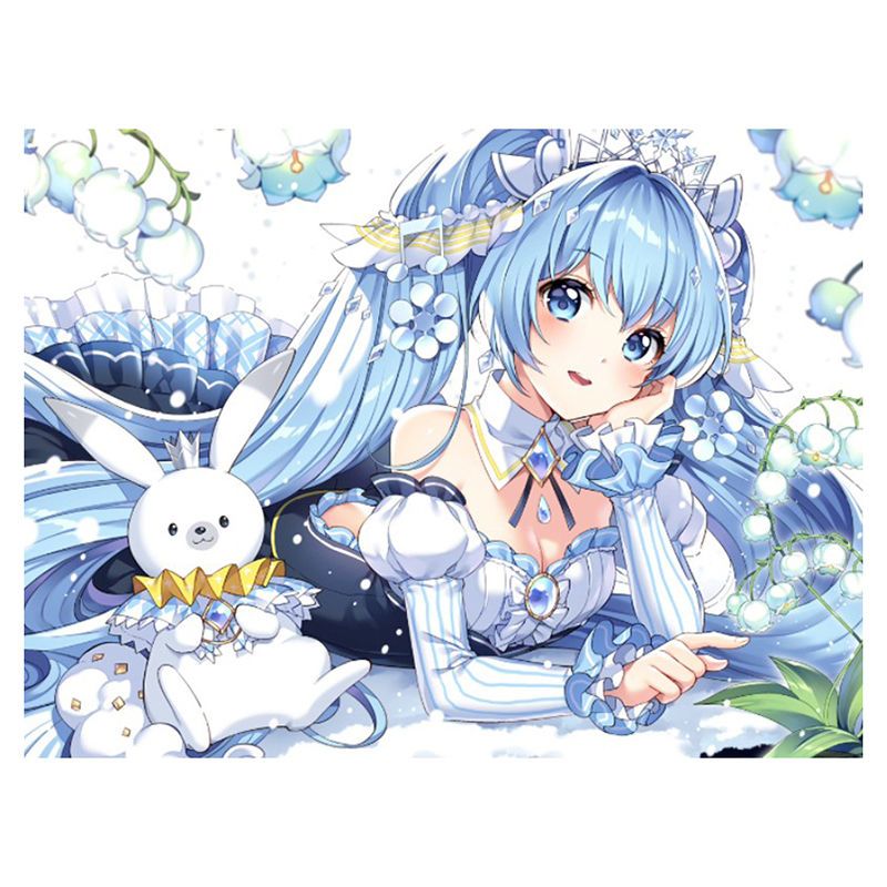 钻石画满钻卡通动漫可爱兔子初音未来卧室客厅儿童手工贴钻十字绣【3