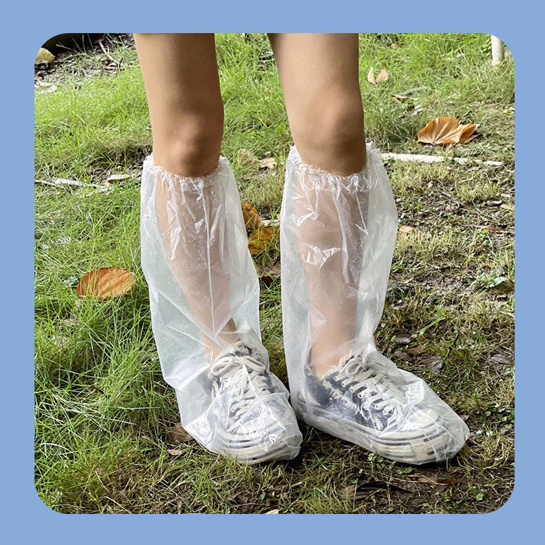加厚防雨一次性鞋套防水防滑防尘医用隔离防护户外活动耐磨雨鞋套