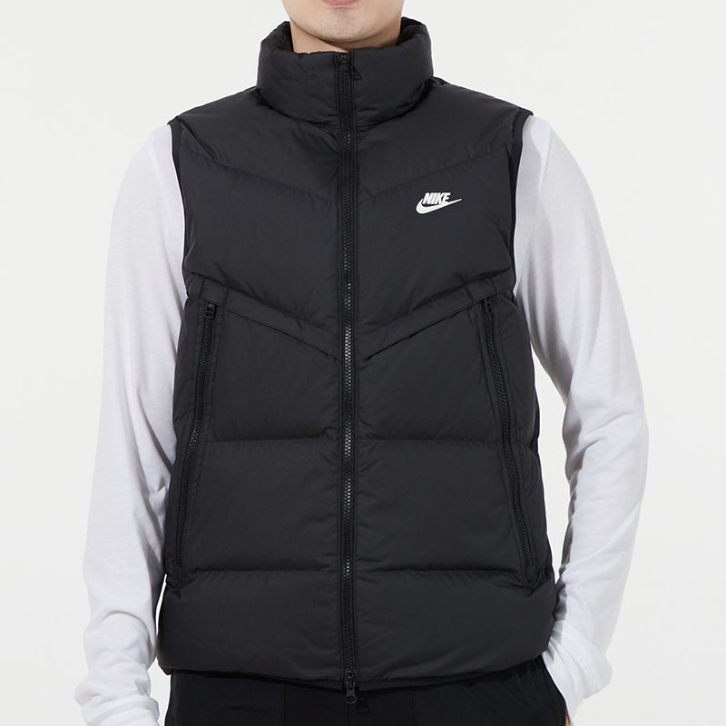 nike耐克正品羽绒服男2022新款运动服保暖休闲大码马甲dd6818-010