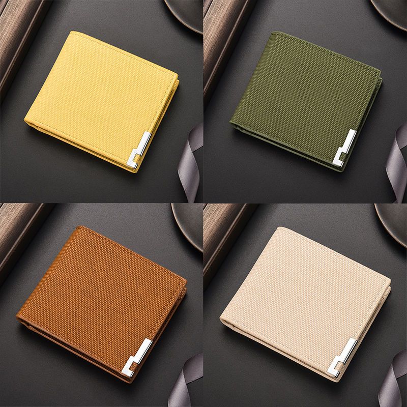 Men's Wallet 2022 New Short Student Couple Wallet Women's Fashion Simple Thin Wallet Coin Purse Trendy