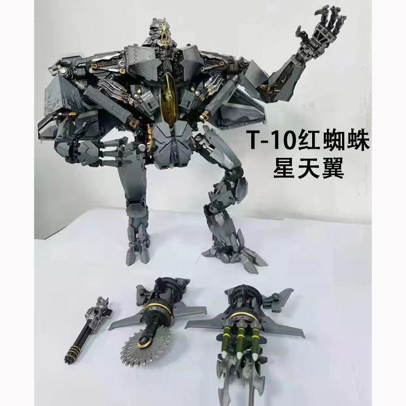 变形玩具金刚t-10红蜘蛛mpm放大电影版战斗机模型霸天虎星天翼