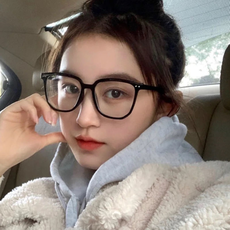 大黑框眼镜素颜眼镜玩手机防蓝光网上配眼镜近视眼镜女可配有度数