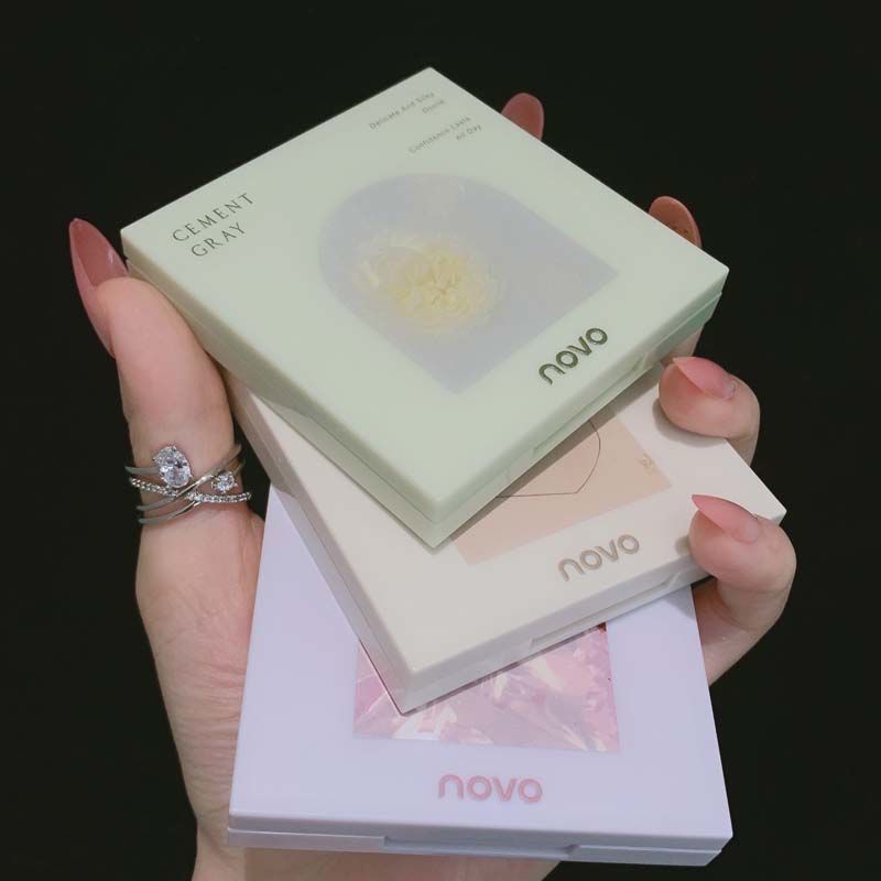 NOVO眼影盤ins超火削腫珠光啞光閃粉防水小眾女便攜學生日常素顏