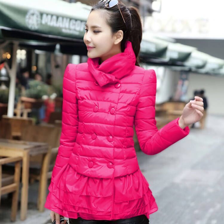 棉服女2021新款韓版加厚保暖棉襖中老年女裝媽媽冬裝棉衣外套大碼