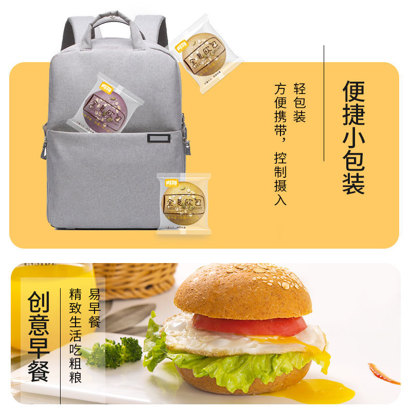 105890-丙哥全麦低脂不添加蔗糖色素欧包粗粮面包汉堡宿舍低办公室卡零食-详情图