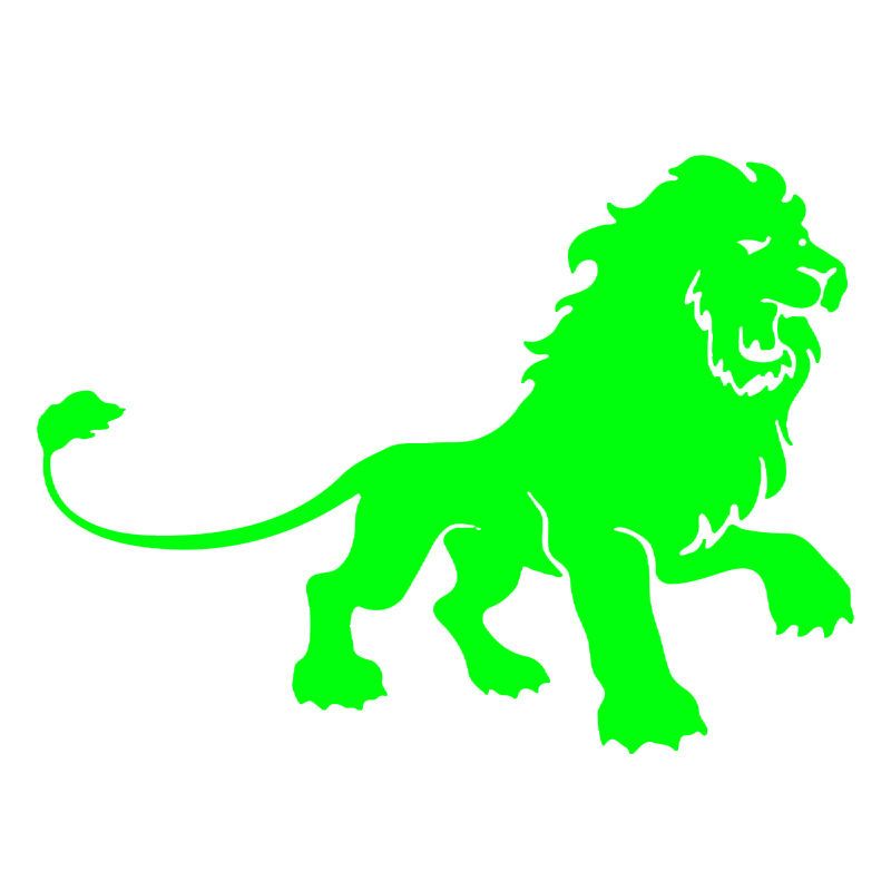 现货七维五行一月旺运配色绿白色守财财大吉小狮子热转印烫画贴图