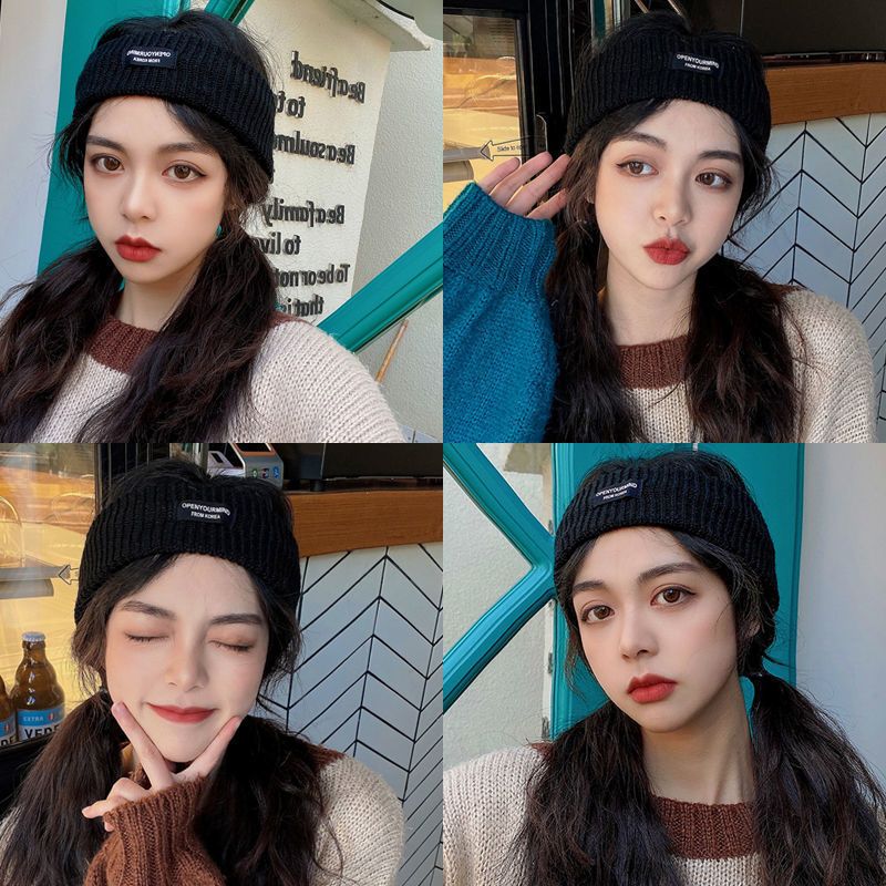 Four seasons can be worn ~ sports headband Korean ins wide-sided face wash hairband net celebrity 2022 new headwear headgear female